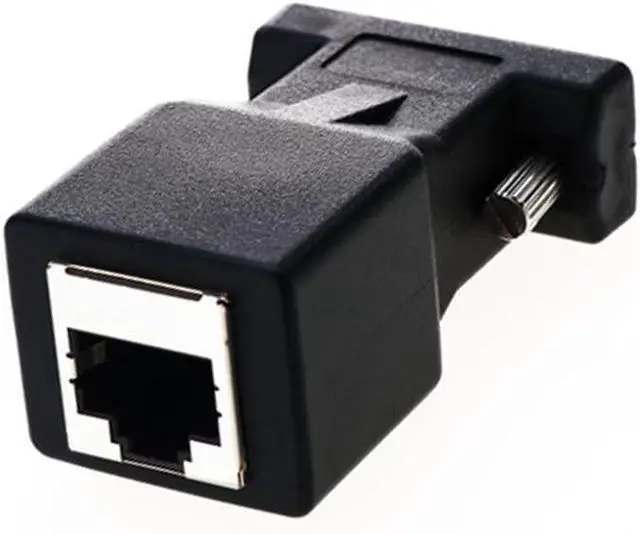 Alt view image 3 of 7 - RJ45 to RS232,COOSO DB9 9-Pin Serial Port to RJ45 Female Cat5e/6 Ethernet LAN Adapter,DB9 Male and Female 3pairs
