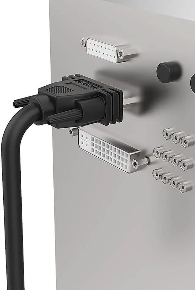 Alt view image 7 of 7 - DB15 Male to Male Cable Foil Shielding and Tinned Copper Braid 5 Foot Black D-SUB 15 PIN RS232 Serial Cable 26AWG (5feet /1.5M, Male to Male)