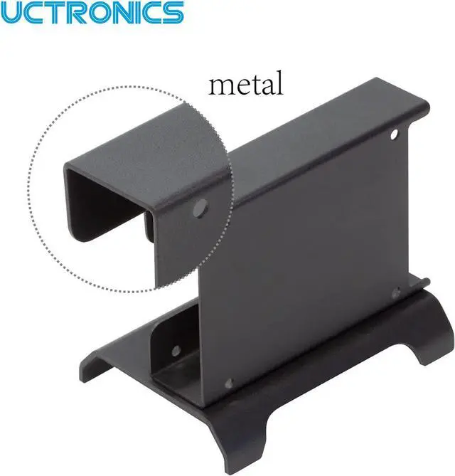 Alt view image 3 of 6 - UCTRONICS for Raspberry Pi SSD Case, Pi NAS Metal Vertical Stand for Dual 2.5 SSDs and Pi 5, 4, 3B/3B+ and Other B Models