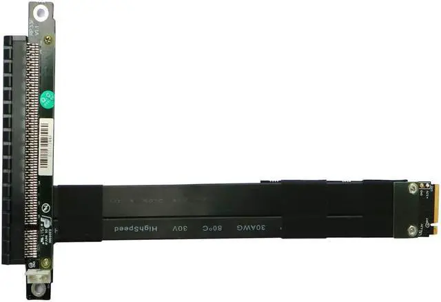 Alt view image 7 of 7 - ADT-Link PCI-E 3.0 Riser Card 32G/BPS M.2 NGFF NVMe to PCIe X16 Extension Cable SATA Power Cable Support M.2 PCIE X4 Full Speed Channel for BTC Mining M2 2230 2242 2260 2280 (F43SF 15CM)