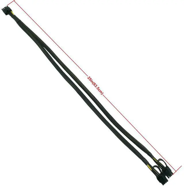 Alt view image 4 of 6 - GPU Power Cable for HP DL580 DL585 DL980 G7 Server, 10 Pin to Dual PCI-E 8 Pin(6+2) Power Adapter Splitter 25-in(63.5cm)