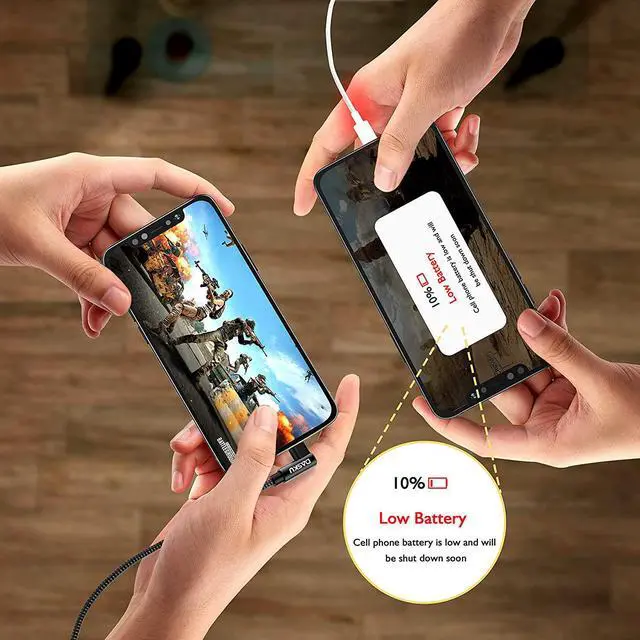 Alt view image 5 of 7 - 90 Degree 2Pack iPhone Charging Cable 10ft Right Angle Nylon Braided Lightning Charger Cord Compatible with iPhone 13 12 11 Pro Max XS XR X 8 7 6 5 Plus iPadBlack
