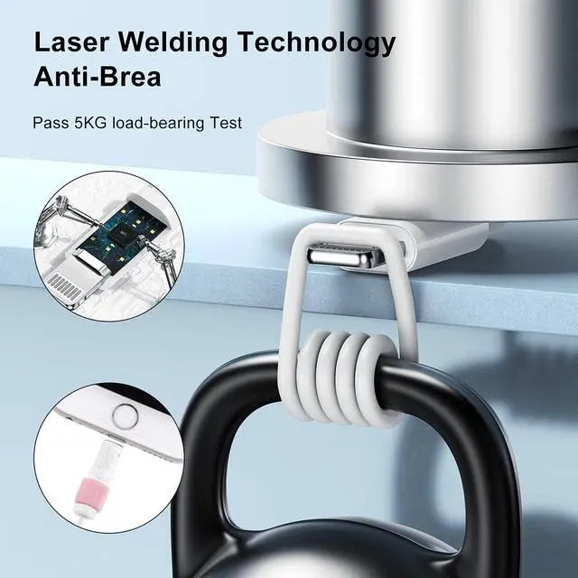 Alt view image 5 of 7 - 3ft iPhone Charger [  Certified ]  Charging Cord 3 Feet Original Lightning to USB Cable 3 Foot iPhone Charging Cable for iPhone 14 Pro Max/14/13 Pro/13/12 Mini/11/XS/XR/8/7/6S/5/SE iPad