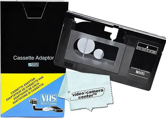 Main image of Motorized VHS-C Cassette Adapter For JVC C-P7U CP6BKU C-P6U PV-P1 RCA VCA115 + 1 VCC113 Micro-Fiber Cloth?