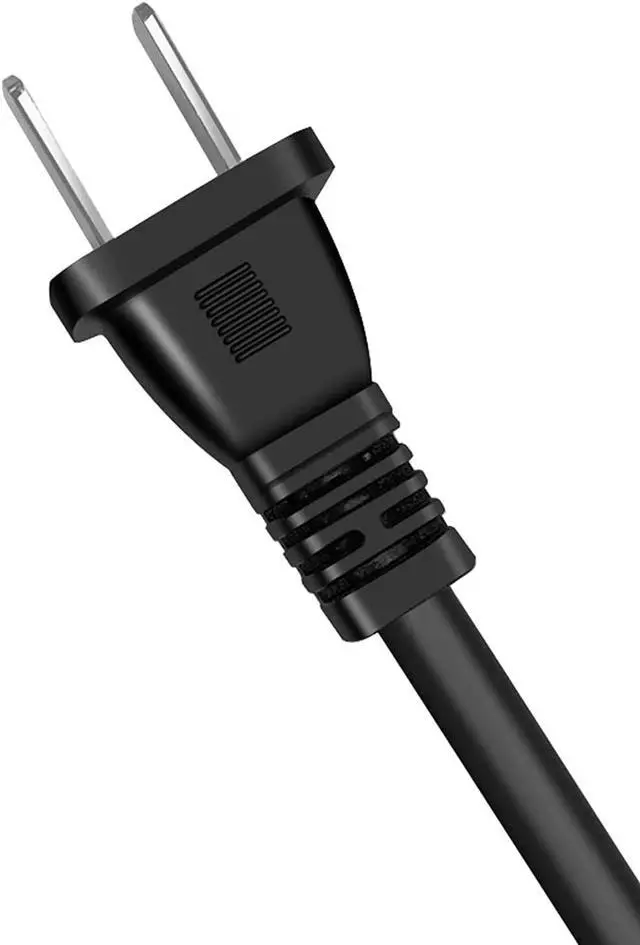 Alt view image 3 of 10 - AC Universal Power Cord 5ft Power Cable 2 Prong for Camera Battery Chargers TV Monitor Projector Printer tv Power Cord Replacement 2 Slot Power Cord Computer Charger Cable