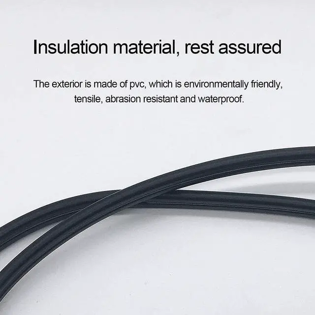 Alt view image 6 of 10 - AC Universal Power Cord 5ft Power Cable 2 Prong for Camera Battery Chargers TV Monitor Projector Printer tv Power Cord Replacement 2 Slot Power Cord Computer Charger Cable