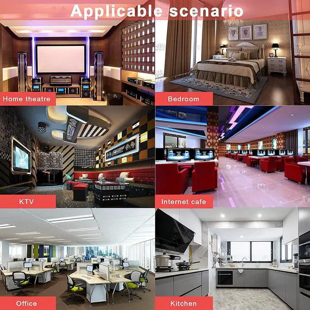 Alt view image 6 of 7 - KUNCAN 3-Way Splitter Extension Cord - 3 Prong 1 to 3 Way Power Splitter, 1FT 18AWG 10A/1250W, NEMA 5-15P to 3X NEMA 5-15R Y Style 3-Outlet Extension Cord for Home, Room, Office(Black 1-Pack)