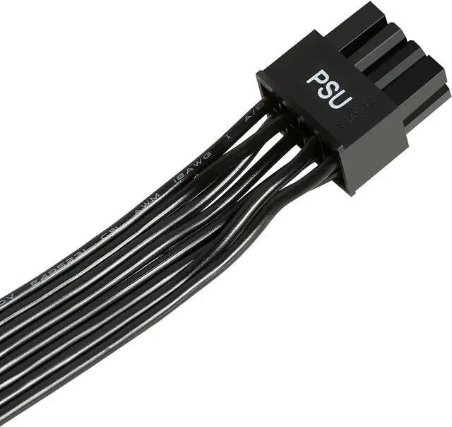 Alt view image 5 of 5 - PSU CPU Male to Dual EPS 8 (4+4) Pin Male CPU Power Cable for Seasonic Focus Prime ASUS ROG Thor Strix Modular Power Supply (70cm+15cm) CF-82844