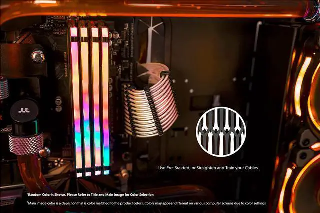 Alt view image 4 of 6 - LINKUP - 30cm PSU Cable Extension 18AWG Oxygen Free Copper (OFC) Teflon Jacket Custom Mod GPU PC w/Comb Kit1 x 24 P (20+4)2 x 8 P (4+4) CPU3 x 8 P (6+2) GPU Set300mm - Pink