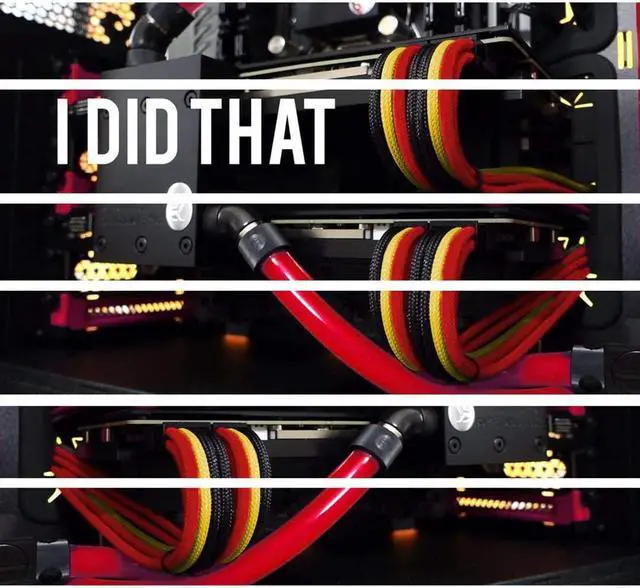 Alt view image 7 of 7 - [Upgraded] White PSU Extension Cable Kit with Cable Combs 11 45 inch Length Extension Power Supply Cable Kit 24-pin 8-pin 6-pin for ATX Power Supply