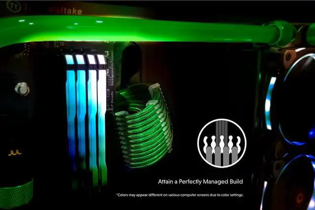 Alt view image 4 of 6 - LINKUP - 50cm PSU PC Power Extension Cable Metallic Sleeved Silicone Coated Soft & Flexible to Route Custom Mod GPU w/Comb1x 8P (6+2) GPU PCIe500mm - Green