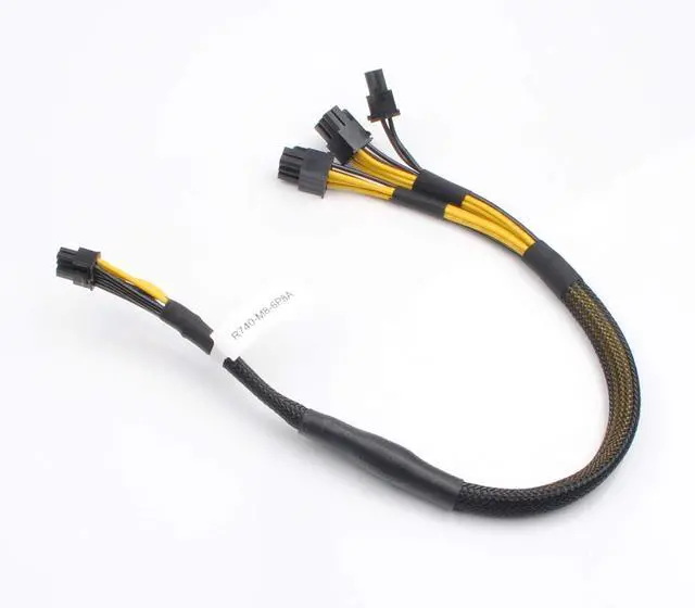 Alt view image 2 of 7 - Heretom Mini 8 Pin to 6 Pin and 8 Pins GPU Power Cable Riser to GPGPU 0TR5TP TR5TP for D-ELL R740 R740xd - OEM