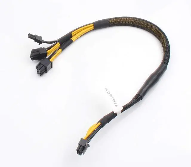 Alt view image 3 of 7 - Heretom Mini 8 Pin to 6 Pin and 8 Pins GPU Power Cable Riser to GPGPU 0TR5TP TR5TP for D-ELL R740 R740xd - OEM