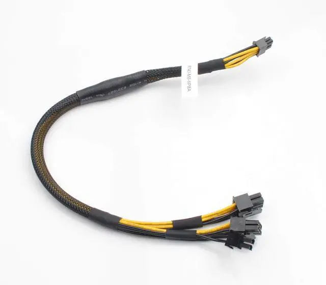 Alt view image 7 of 7 - Heretom Mini 8 Pin to 6 Pin and 8 Pins GPU Power Cable Riser to GPGPU 0TR5TP TR5TP for D-ELL R740 R740xd - OEM