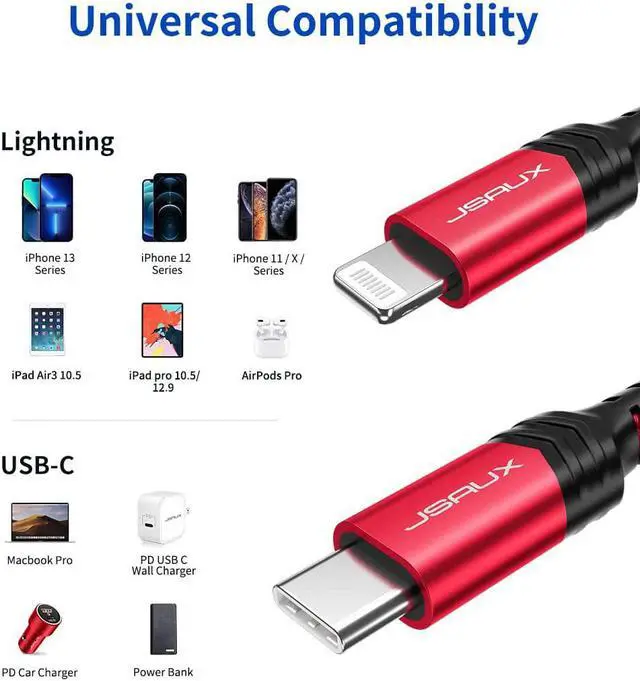 Alt view image 6 of 7 - iPhone Charger 6Pack MFi Certified Lightning Cable 3/3/6/6/6/10FT Durable Soft Silicone Fast Charging Cord Compatible for iPhone 14 13 12 11 Pro Max XR XS X 8 7 6 Plus SE etc - Bright Color