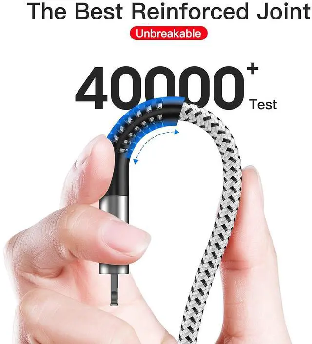 Alt view image 4 of 7 - MFI Certified 2Pack iPhone 14/13 Fast Charger USB Type C to Lightning Cable 6ft Long Charging Cord for iPhone 14/13/12 Pro Max/Mini/X/Xs/Xr and USB C Female to USB A Male Adapter with Keychain