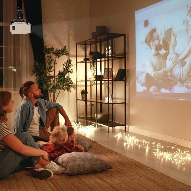 Alt view image 3 of 7 - Mount-It! Projector Ceiling Mount and Wall Mount with Adjustable Arm, Universal Projector Mount for LCD/DLP Projectors, Flush Mount Option, Built-in Cable Management, 40lb Capacity, Black