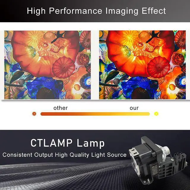 Alt view image 3 of 5 - A+ Quality LMP-H160 Replacement Projector Lamp Bulb with Housing Compatible with Sony VPL-AW15 VPL-AW10 AW15 AW10