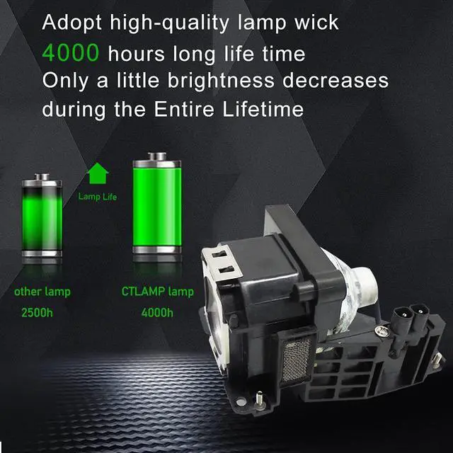 Alt view image 4 of 5 - A+ Quality LMP-H160 Replacement Projector Lamp Bulb with Housing Compatible with Sony VPL-AW15 VPL-AW10 AW15 AW10