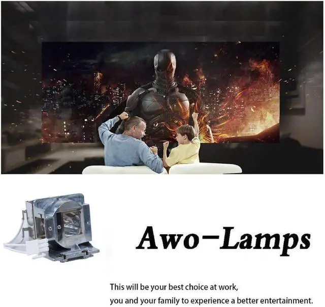 Alt view image 3 of 7 - AWO Original P-VIP240W Lamp for RLC-080/RLC-083/RLC-084/RLC-088/RLC-089/RLC-090/RLC-091 with Housing for VIEWSONIC PJD8333S,PJD5232,PJD5234,PJD6344W,PJD6345,PJD5453S,PJD8633WS,PJD5483S,PJD6544W