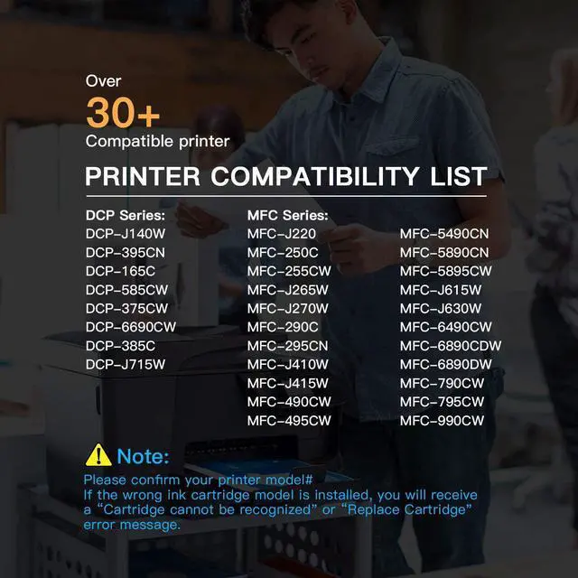 Alt view image 6 of 7 - E-Z Ink (TM Compatible Ink Cartridge Replacement  LC61 LC-61 LC65 XL to use with MFC-J615W MFC-5895CW MFC-290C MFC-5490CN MFC-790CW MFC-J630W (8 Black, 4 Cyan, 4 Magenta, 4 Yellow) 20 Pack