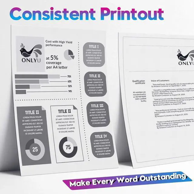 Alt view image 5 of 6 - ONLYU Compatible Ink Cartridge for Canon 280 PGI-280 XXL Ink for PIXMA TR7520 TR8520 TS6120 TS6320 TS9120 TS9521C TS8120 TS8220 TS9520 Ink Printer (2 PGBK)