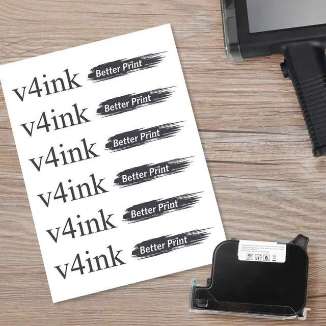 Alt view image 3 of 5 - v4ink BT-2560N Original Aqueous Water Soluble Ink Cartridge Replacement Compatible for BENTSAI Handheld Inkjet Printer BT-HH6105B1 (Black, 1 Pack)