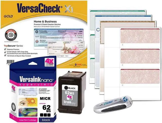 Main image of VersaCheck 62 MICR Ink Check Printer Conversion Kit, MICR Black