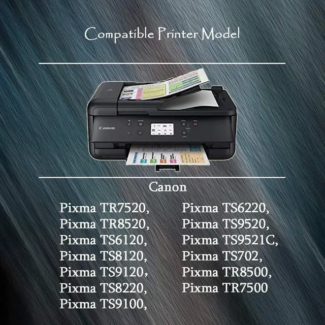 Alt view image 2 of 6 - (6 Pack, 280/281) TG Imaging | PGBK+K+C+Y+M+PB| Compatible PGI280 PGI280/CLI281 Ink Cartridges |1 Set| PGI280XLBK Work for PIXMA TS6120 TR7520 TS8120 TR8520 Printer