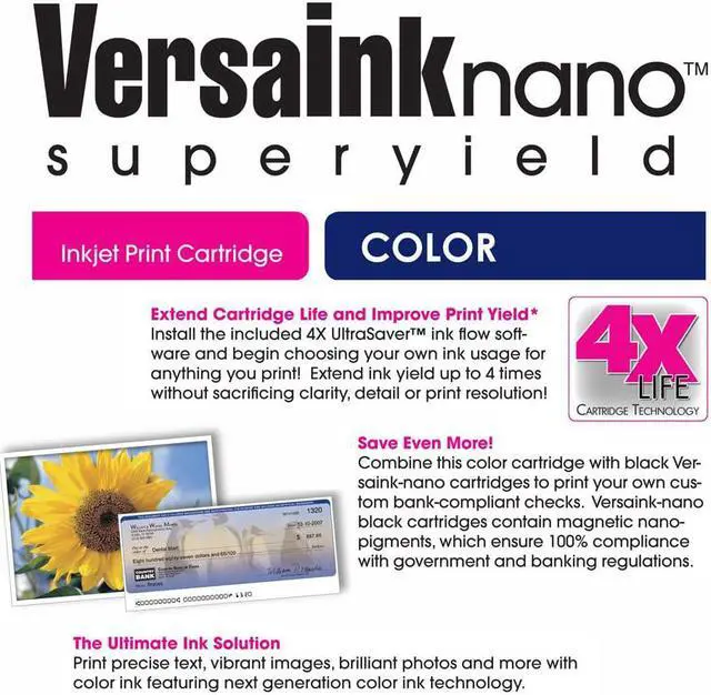 Alt view image 6 of 6 - Ennovor VersaInk-Nano 68 MS MICR Black & 68 CS Tri-Color Cartridges for Check Printing - Value Combo - Compatible with HP Envy 6152e, 6155e, 6552e, 6555e, 6558
