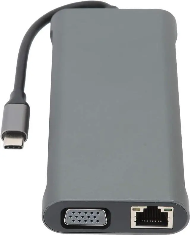 Alt view image 2 of 7 - 12In1 Docking Station, TypeC VGA RJ45 PD USB 3.0 2.0 Adapter, Multifunction TypeC Docking Station, Video Adapter, for Home Meeting