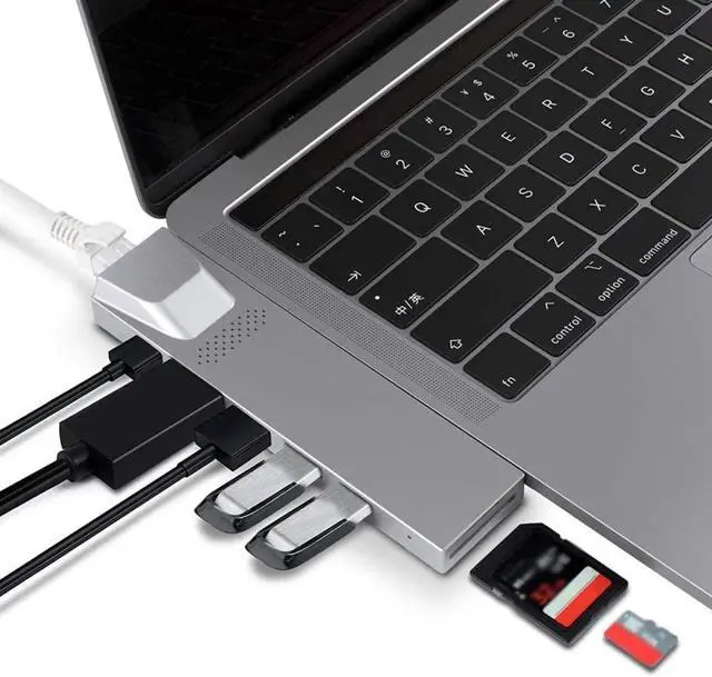 Alt view image 3 of 4 - Multifunctional 4K HD Video Output Type-C Hub Docking Station Adapter Converter