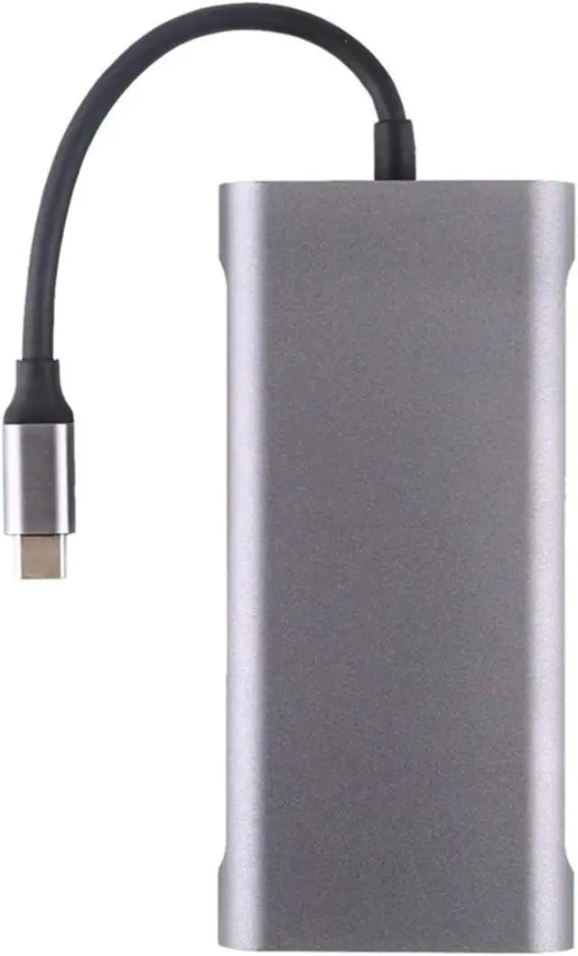 Alt view image 5 of 5 - CRFYJ Multifunction 11 in 1 Docking Station 4K Type-C HUB Adapter Station Charge PD USB for Laptop Docking 3.0 RJ45 Fast VGA