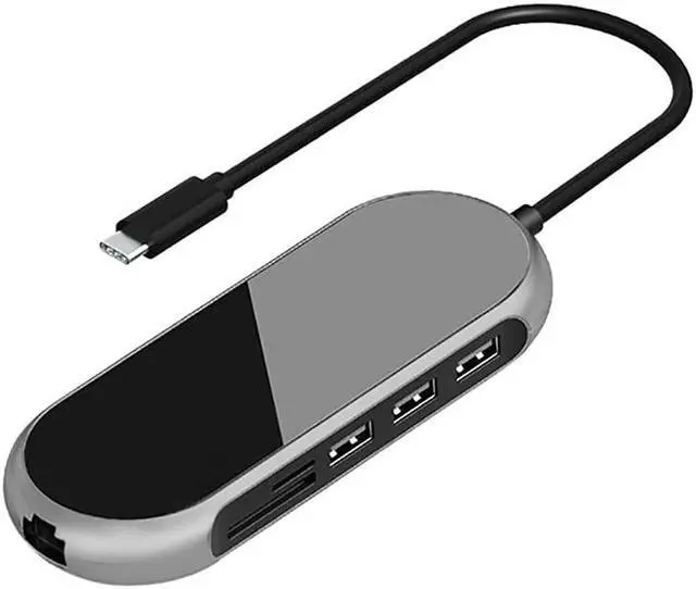 Main image of Port Expander Docking Station 9 in 1 USB C Dock USB C Hub Adapter with HDMI, VGA, PD 100W, Ethernet, SD/TF Card Reader, 3 USB 3.0 Port USB Splitter