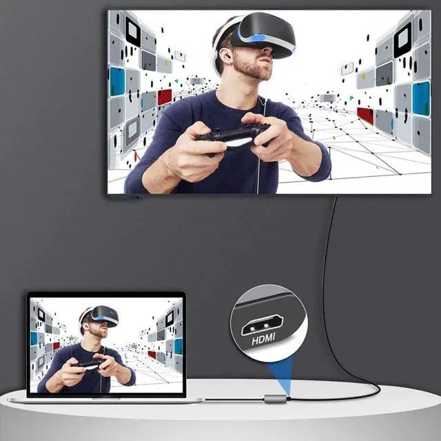 Alt view image 5 of 5 - Type-C Docking Station USB C HUB 8 in 1 Expansion Converter Mobile Phone Laptop Splitter Triple Display Docking Station with Charging