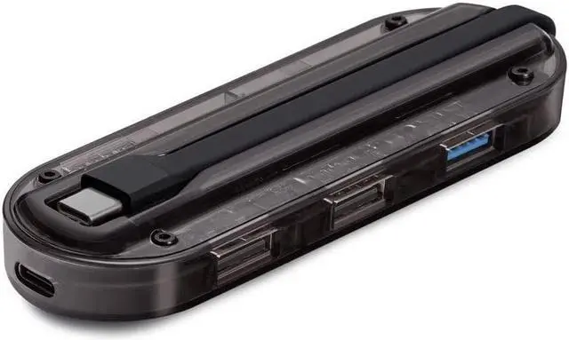 Main image of USB C Hub 7 in 1 Portable Aluminium USB C Hub Adapter with 4K HDMI Output Portable Extension Data Hub Compatible for Flash Drive Notebook USB-C Triple Display Docking Station