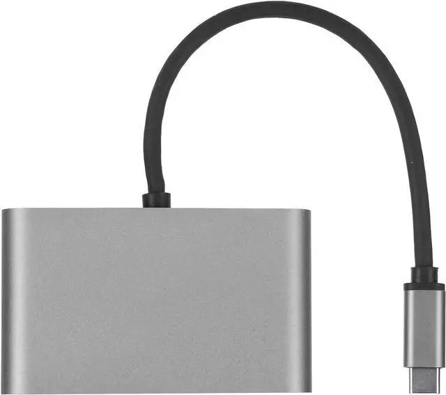 Alt view image 7 of 7 - 5 in 1 Type C Multi Function Docking Station, USB C Hub with USB PD Ports, 4K HD Docking Station for Laptop, Aluminum Alloy Adapter for Pro Air, PC, TV