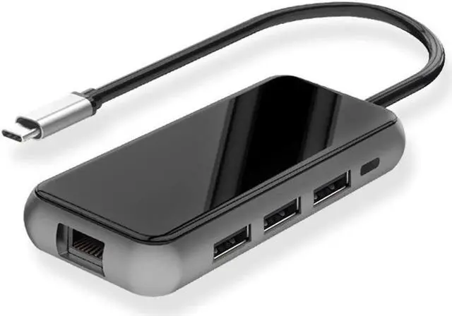Main image of USB C Hub USB C Adapter Expansion Dock Station 8 in-1 USB C Hub with Ethernet Port 4K HDMI PD Charging 3 USB 3.0 Ports Support SD TF Card Reader Compatible USB C Docking Station