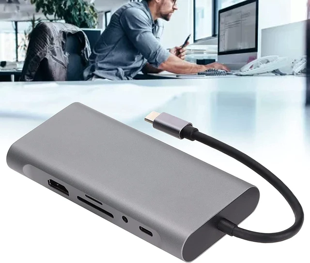 Alt view image 3 of 7 - FLEXMAN 11 in 1 USB C Docking Station, 100W Fast Charge 5Gbps Stable Portable USB Multiport Hub with USB3.0 RJ45 HD Multimedia Interface for Laptop CP Pad