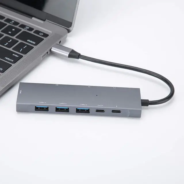 Alt view image 4 of 7 - Type-C Docking Station, Multi-Interface Sturdy USB3.0 Adapter, Stable for Phone Computer