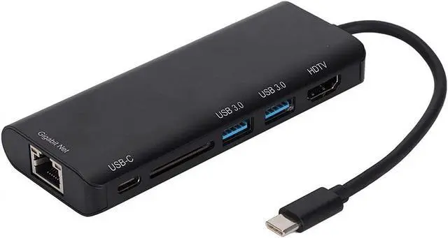 Alt view image 3 of 4 - Multi-Functional 6in1 Docking Station Plug and Play Docking Station USB Docking Station Type-c Docking Station for Desktop for Computer for PC