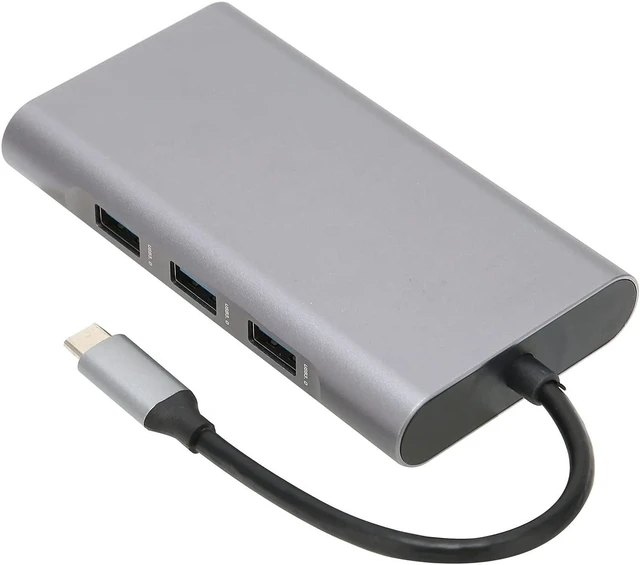 Main image of EBTOOLS 10 in 1 USB C Hub, USB 3.0+HDMIMemoryStorage Card ReaderRJ45+PD + 3.5MM AudioVGA Multifunction Docking Station