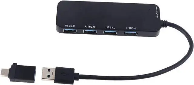 Alt view image 5 of 6 - CRFYJ HUB USB 3.0 4 Ports USB 2.0 Docking Station External Splitter L4MD