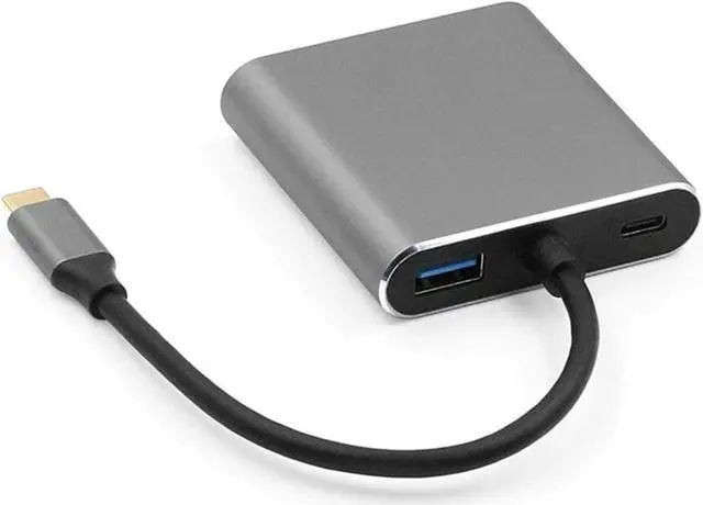 Main image of CRFYJ 4-in-1 Docking Station Type-C to HDMI+VGA+USB3.0+PD Multifunctional Split Line Card Reader Hub Plug and Play