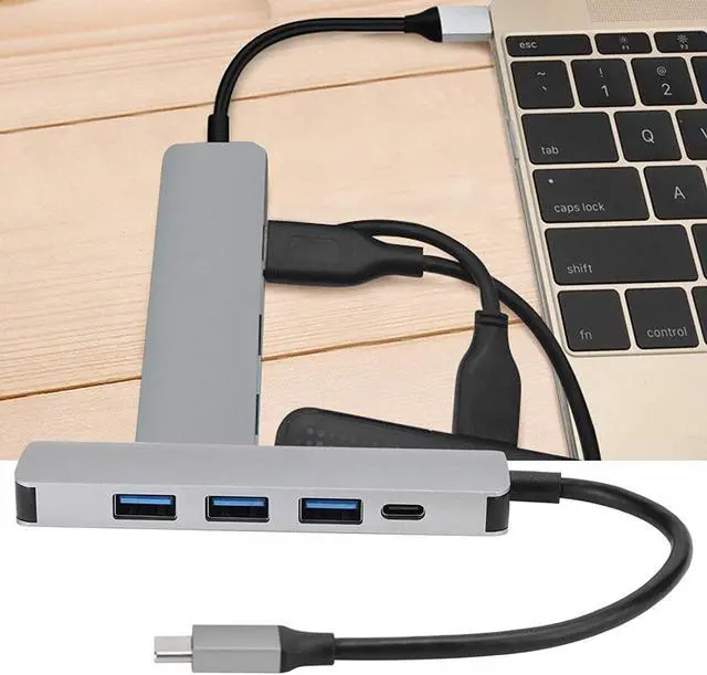 Alt view image 7 of 7 - TypeC Docking Station TypeC Expander PD Power Supply Docking Station Multifunctional USB3.0 Docking Station for Computer for PC