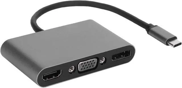 Alt view image 6 of 7 - 5 in 1 Type C Multi Function Docking Station, USB C Hub with USB PD Ports, 4K HD Docking Station for Laptop, Aluminum Alloy Adapter for Pro Air, PC, TV