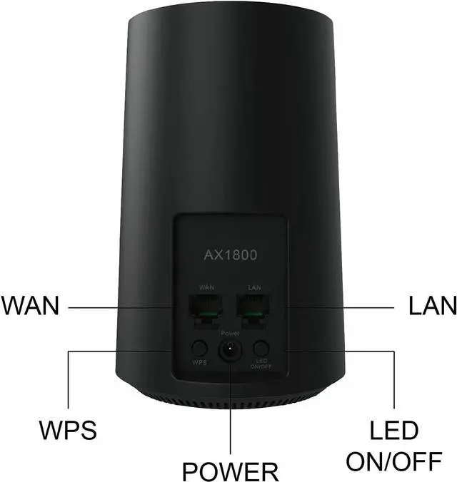 Alt view image 2 of 7 - AZORES AX1800 Smart WiFi 6 Wireless Router, Dual Band AX Router, Beamforming, OFDMA, MU-MIMO, Parental Controls
