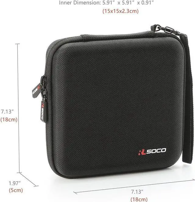 Alt view image 4 of 6 - RLSOCO External USB CD DVD Drive Burner Writer Blu-Ray Drive Carrying Case for Dell DW316,LG GP65NB60 8X,Apple USB Superdrive,ASUS ZenDrive V1M/U9M,Verbatim,ASUS,Pioneer (Carrying Case Only)