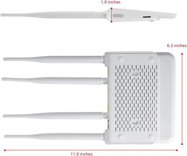 Alt view image 5 of 7 - N300 WiFi Unlocked 4G LTE Modem Router with SIM Card Slot, 300Mbps WiFi, LTE Cat4, EC25-AF Qualcomm Chipset, 5dBi High Gain Antennas, Plug and Play, LT15F