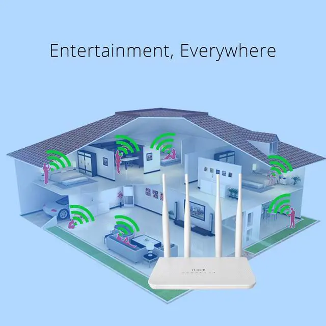 Alt view image 6 of 7 - N300 WiFi Unlocked 4G LTE Modem Router with SIM Card Slot, 300Mbps WiFi, LTE Cat4, EC25-AF Qualcomm Chipset, 5dBi High Gain Antennas, Plug and Play, LT15F